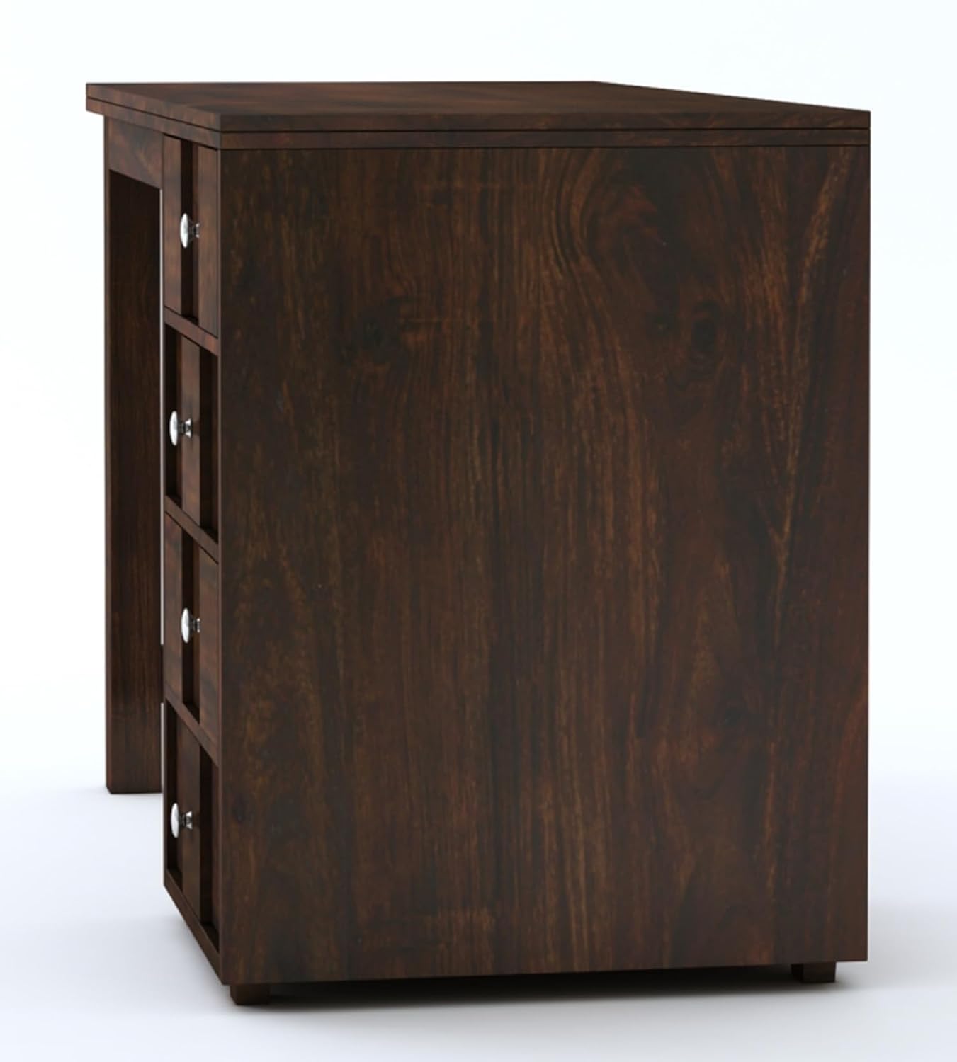 Solid Sheesham Wood Study Table with 4 Drawer Storage for Living Room | Wooden Computer Desktop Laptop, Desk Furniture for Students Workstation Office Table for Home