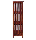 Sheesham Wood Bookshelf with 1 Drawer and Glass Door Storage for Living Room Wooden Display Rack Bookcase Stand Book Shelf Crockery Unit Furniture for Home Library