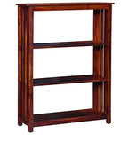 Sheesham Wood Bookshelf with 1 Drawer and Glass Door Storage for Living Room Wooden Display Rack Bookcase Stand Book Shelf Crockery Unit Furniture for Home Library