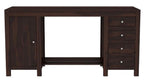Solid Sheesham Wood Study Table With 4 Drawer and 1 Door Storage for Living Room | Wooden Computer Desktop Laptop, Desk Furniture for Students Work Office Table for Home