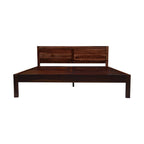 Solid Sheesham Wood Queen Solid Sheesham Wood King Size Bed Without Storage Wooden Double Bed Cot Furniture for Bedroom Living Room Home and HotelSize Bed Without Storage for Bedroom Furniture Wooden Double Bed Cot Palang for Living Room Home and Hotels