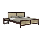 Sheesham Wood Cane King Size Bed Without Storage Solid Wood Cot Palang Double Bed Furniture for Bedroom Living Room