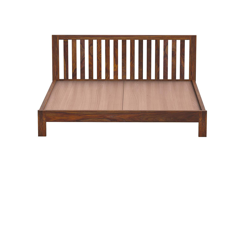 Solid Sheesham Wood Queen Solid Sheesham Wood King Size Bed Without Storage Wooden Double Bed Cot Furniture for Bedroom Living Room Home and HotelSize Bed Without Storage for Bedroom Furniture Wooden Double Bed Cot Palang for Living Room Home and Hotels