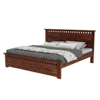 Solid Sheesham Wood Queen Size Bed Without Storage for Bedroom Furniture Wooden Double Bed Cot Palang for Living Room Home and Hotels