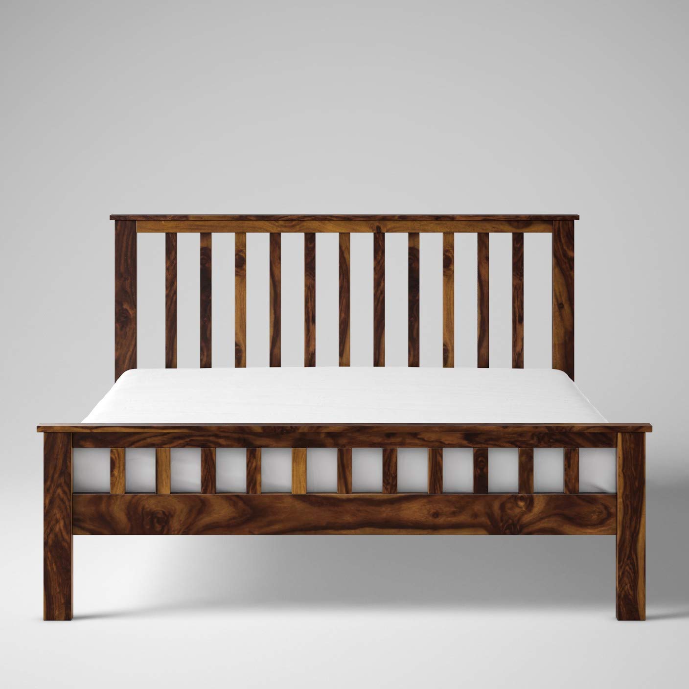 Solid Sheesham Wood Queen Solid Sheesham Wood King Size Bed Without Storage Wooden Double Bed Cot Furniture for Bedroom Living Room Home and HotelSize Bed Without Storage for Bedroom Furniture Wooden Double Bed Cot Palang for Living Room Home and Hotels