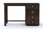 Solid Sheesham Wood Study Table with 4 Drawer Storage for Living Room | Wooden Computer Desktop Laptop, Desk Furniture for Students Workstation Office Table for Home