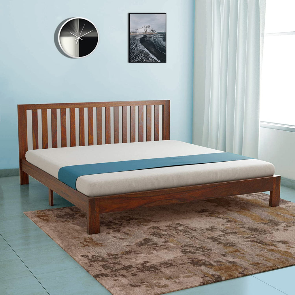 Sango Solid Wood Bed In Natural Finish Test