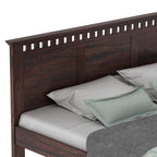 Solid Sheesham Wood Queen Size Bed Without Storage for Bedroom Furniture Wooden Double Bed Cot Palang for Living Room Home and Hotels