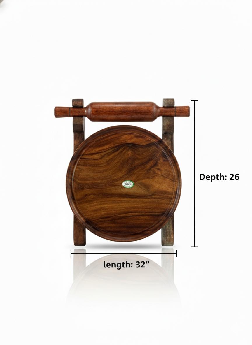 Dev wood decor |Premium sheeshm Wood Chakla Belan Set