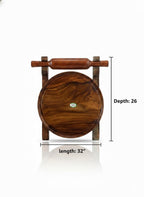 Dev wood decor |Premium sheeshm Wood Chakla Belan Set